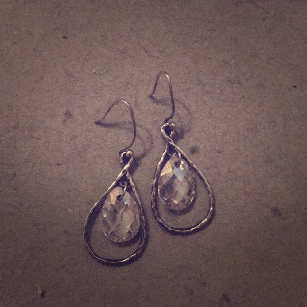 Silpada crystal dangle earrings.